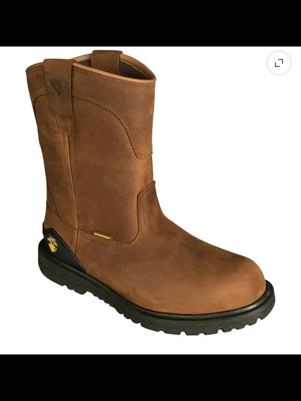 Herman Survivors Men's Bison Waterproof Pull On Steel Toe Work Boots Brown 8 1/2